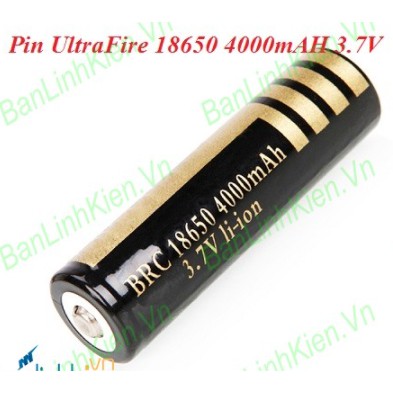 Pin UltraFire 18650 4000mAH 3.7V (1 Viên)