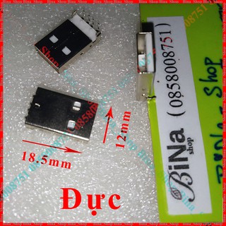 Đầu USB 2.0 đực/cái 4pin tự hàn