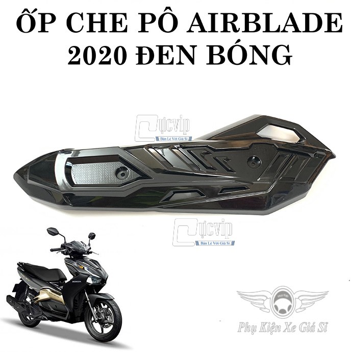 [Giá Hủy Diệt] Bộ 5 Món Bảo Vệ Airblade 2020 Full Đen (Che Pô, Che Quạt Gió, Mão, Cảng, Pô E) 2956