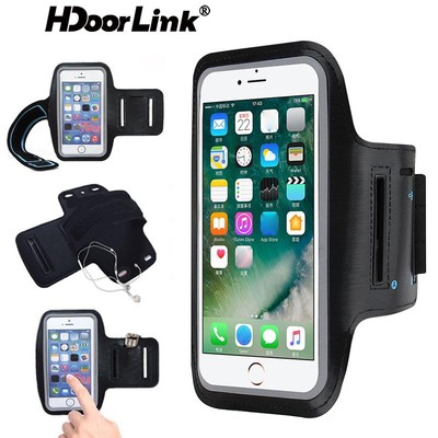 Túi đựng điện thoại di động đeo cánh tay HDOORLINK chống thấm nước đa năng dành cho chạy bộ tập yoga đi bộ leo núi