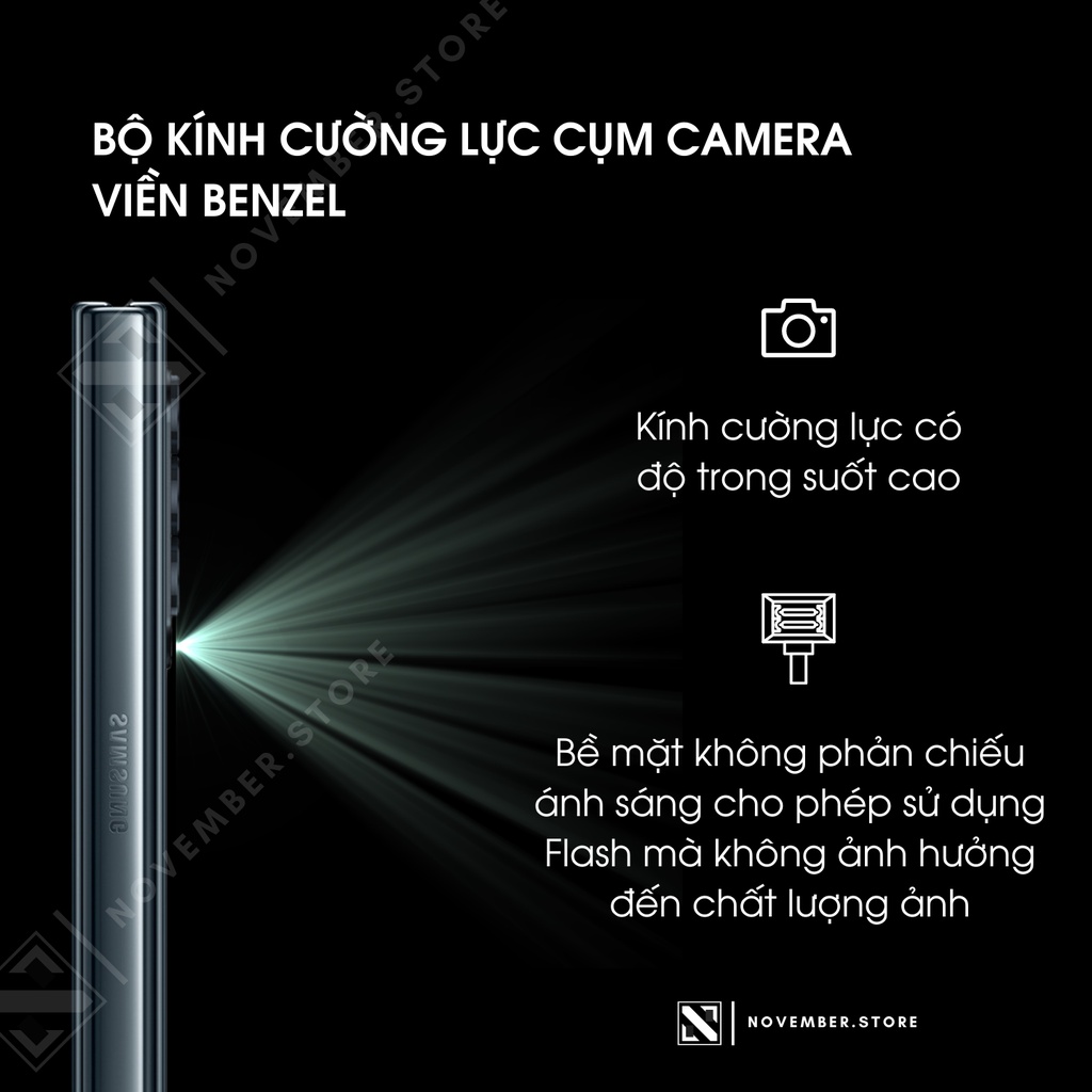 Kính cường lực bảo vệ camera và màn hình phụ Samsung Galaxy Z Fold5 / Z Fold4 / Z Fold3 - Tặng bộ vệ sinh
