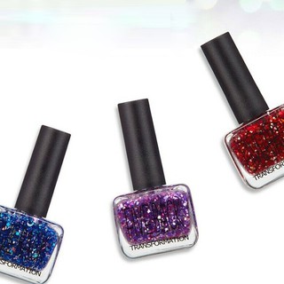 Sơn móng tay Hàn Quốc kim tuyến lấp lánh cao cấp an toàn cho móng Five Back Nail Glitter 10ml