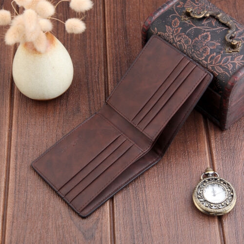 ➤♕❀❤Men´s Leather Bifold ID Card Holder Purse Wallet Billfold Handbag Slim Clutch