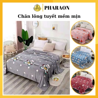 Chăn Lông Tuyết Chăn Tuyết Nhung In Hình Mềm Mại Mẫu Mới-Dung