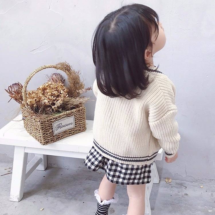 Áo Khoác Len Cardigan Thiết Kế Mới Thời Trang Mùa Xuân Thu 2020 Dành Cho Bé Gái