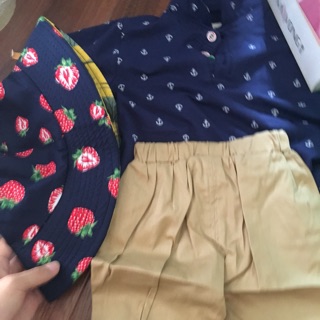 Combo áo và mũ cho bé