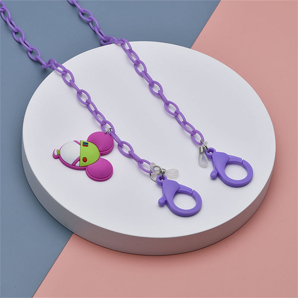 Dây Xích Gắn Mắt Kính Bằng acrylic Chống Thất Lạc Hình Chuột Mickey Dễ Thương Đa Năng Cho Bé