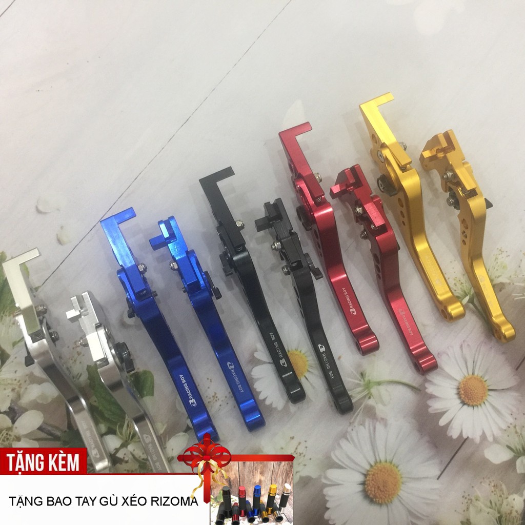 Trọn bộ tay phanh cao cấp Racing Boy thiết kế sắc sảo cho xe máy đẹp như mới DDT