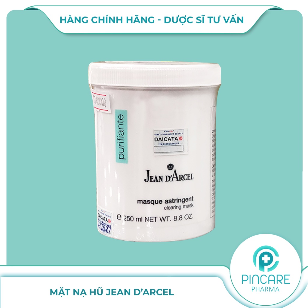 Mặt nạ hũ Jean D’arcel 250ml cho da dầu mụn - Hàng chính hãng - Nhà thuốc PinCare