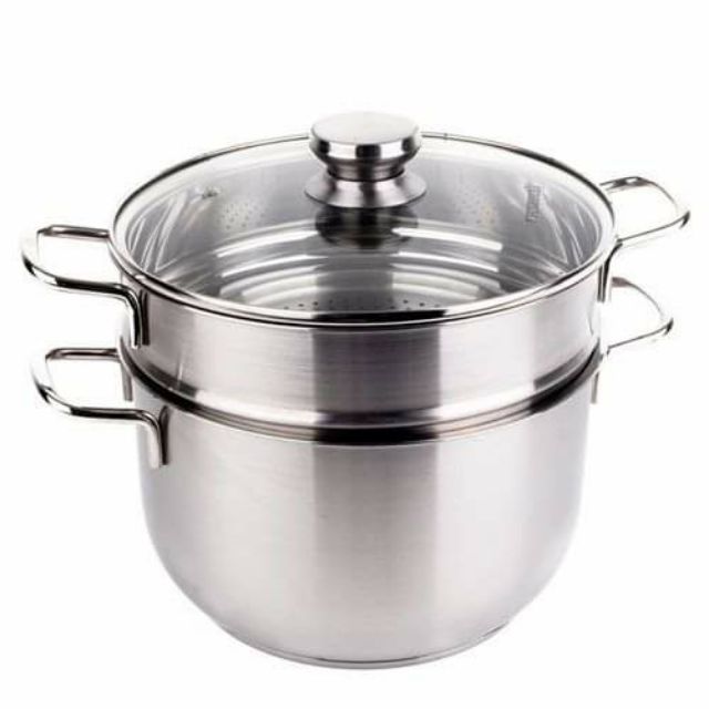 Bộ nồi và xửng hấp five vung kính