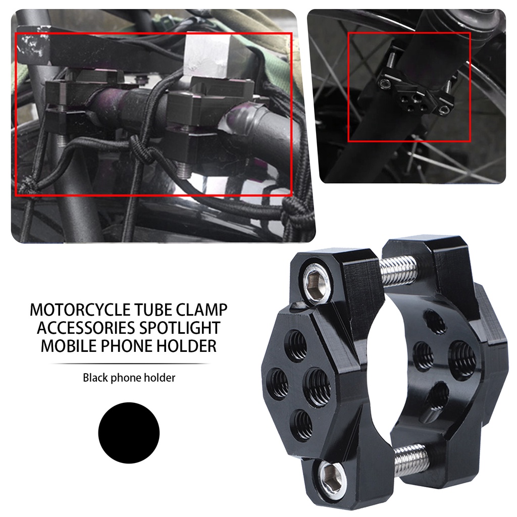 Phụ Kiện Kẹp Giá Đỡ Đèn Chiếu Sáng 32/42/54mm Cho Xe Mô Tô