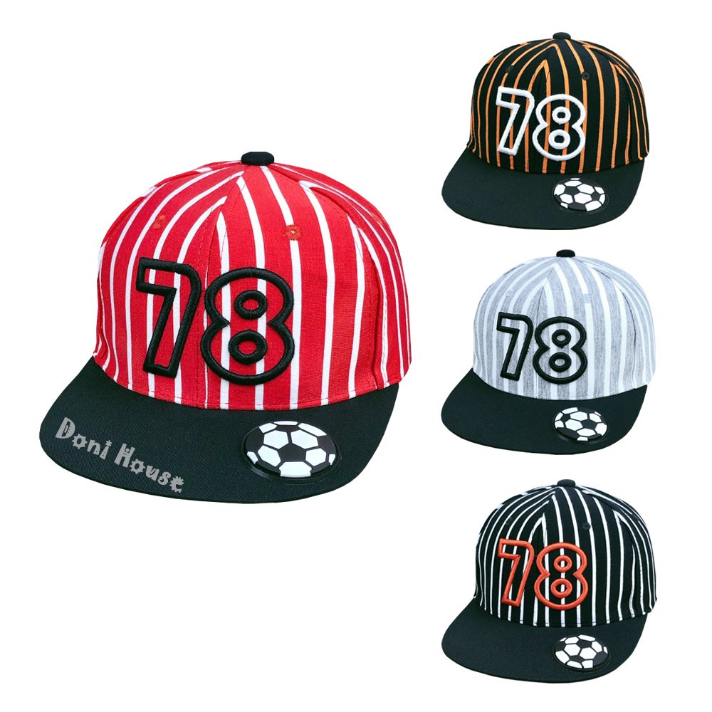 [Bé 4-7 tuổi] Nón Kết Mũ Lưỡi Trai Từ 4 5 6 7 Tuổi Vòng Đầu 52cm Hình Trái Banh Hiphop Cho Bé Trai NK210 - Doni House