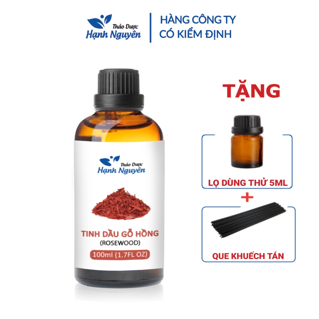 Tinh dầu Gỗ Hồng 100ml, cao cấp nhập khẩu, hương thơm tự nhiên, an thần, ngủ ngon - Thảo dược Hạnh Nguyên