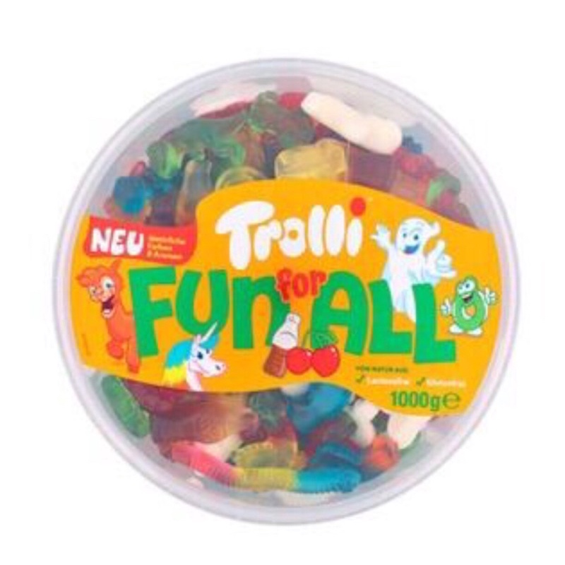 Date 7 / 2024 - Kẹo Dẻo Trolli Fun For All Hộp 1Kg