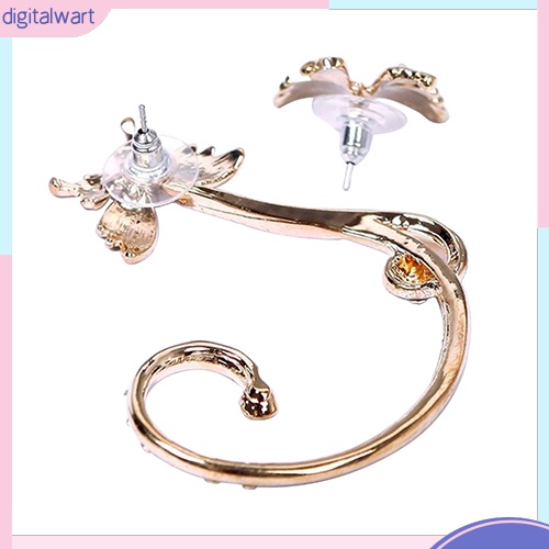 Khuyên tai hình bướm đính đá thời trang thanh lịch cho nữ