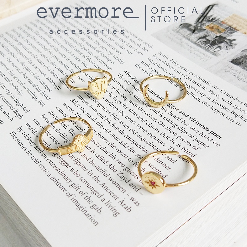 Nhẫn bạc EVERMORE, nhẫn bạc Hy Lạp đa phong cách hiện đại, minimalism - N043