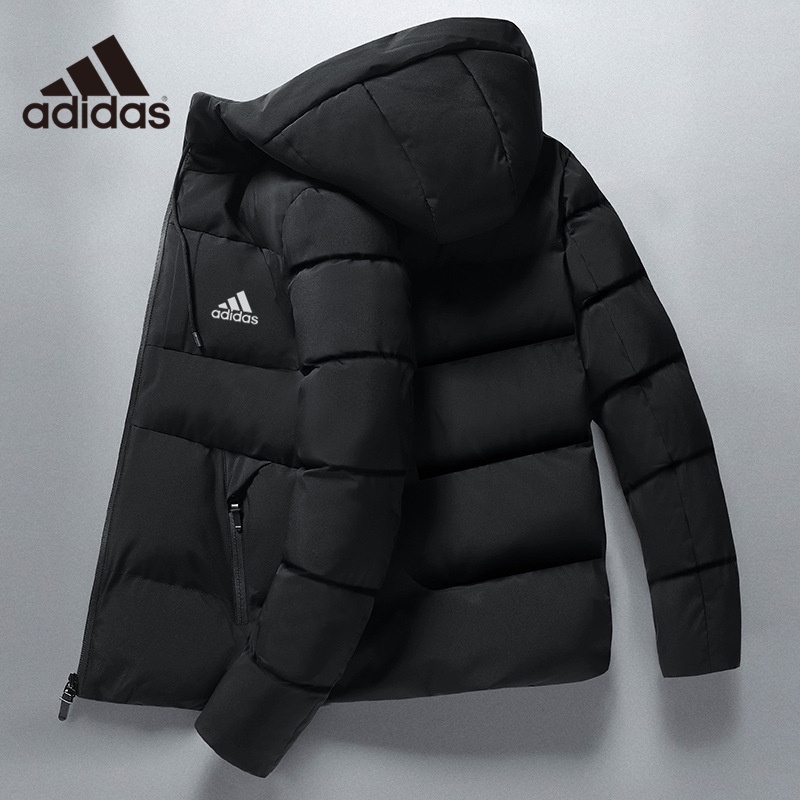 Adidas Thời Trang Mùa Đông Áo Khoác Nam Xuống Áo Khoác Nhiệt Dày Áo Tuyết Đen Parka Nam Ấm Áp Áo Khoác Ngoài