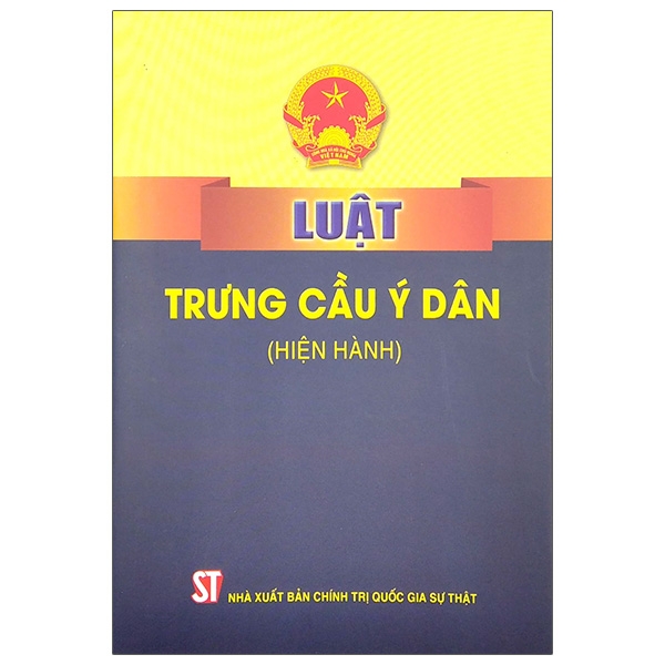 Sách Luật Trưng Cầu Ý Dân (Hiện Hành) | BigBuy360 - bigbuy360.vn