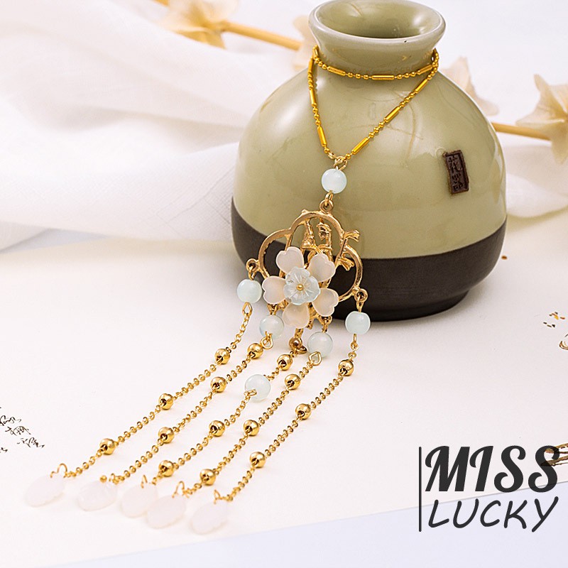 Dây Chuyền Ngọc Trai Dáng Dài Thời Trang Thanh Tú Cho Nữ