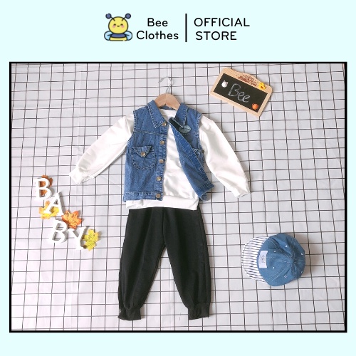 Bộ Jean Bé Trai, Bộ Bò Cho Bé Trai, Bộ Bò Doraemon Dài Tay Cho Bé Trai