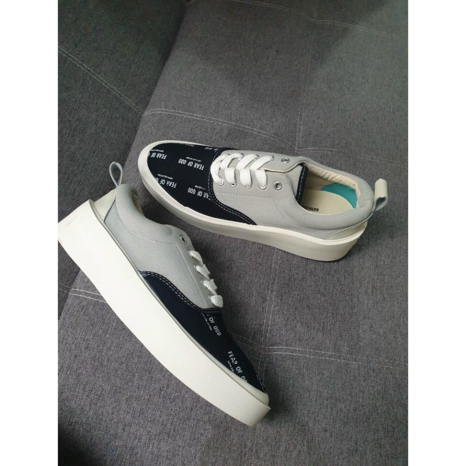 [Freeship+Box Bill] Giày Thể Thao 𝐕𝐀𝐍𝐒 Fear Of God FOG đen xámTăng Chiều Cao nam nữ cao cấp 2021 Hot Trend HSG | BigBuy360 - bigbuy360.vn