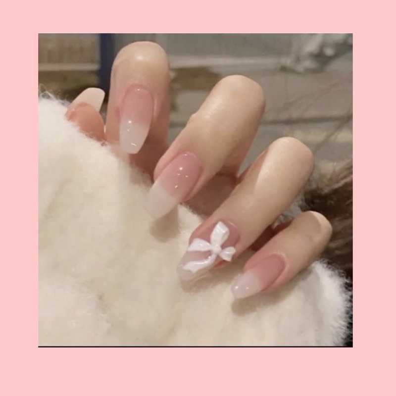 Móng up nailbox đính nơ