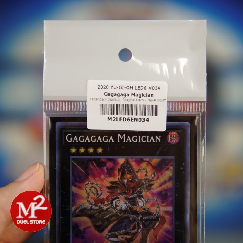 Lá bài Yugioh LED6-EN034 Gagagaga Magician - Super Rare - Đóng gói theo tiêu chuẩn M2SCCQ-Lite