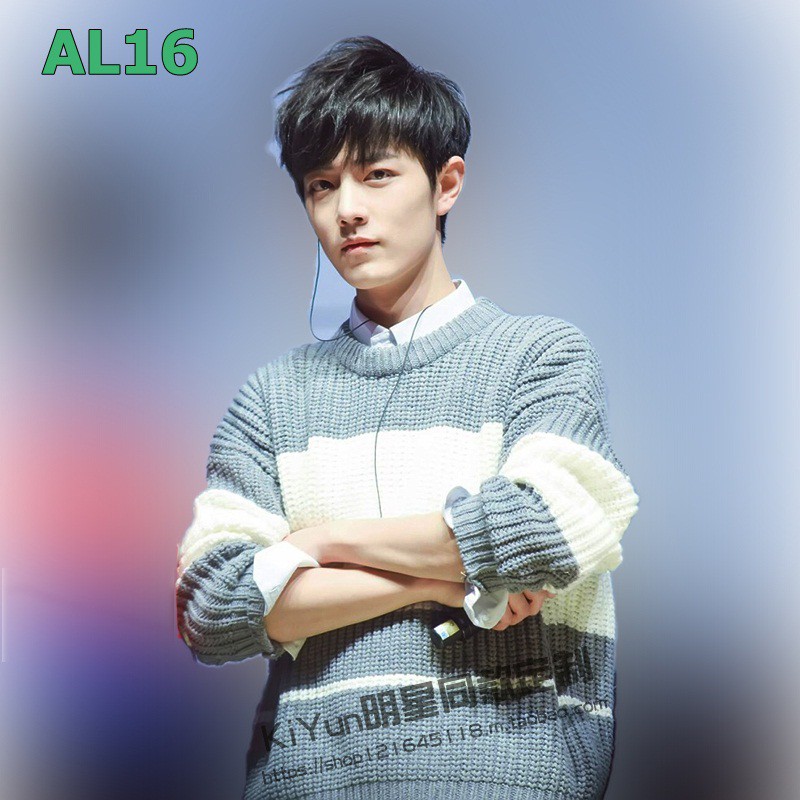 ORDER Áo len xám trắng ngang TIÊU CHIẾN TRẦN TÌNH LỆNH Xiao Zhan The Untamed CÓ ẢNH THẬT ẢNH FEEDBACK AL16