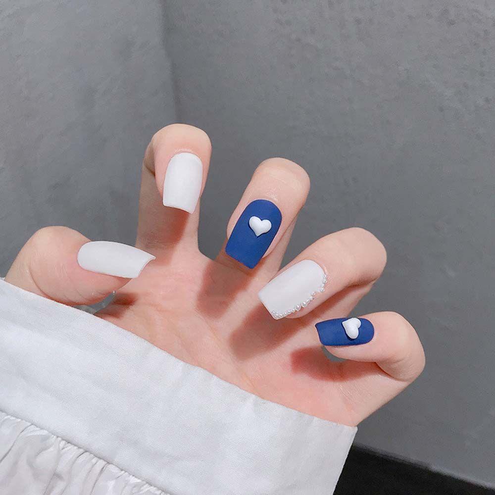 Phụ Kiện Trang Trí Móng Tay Hình Trái Tim Dễ Thương DIY