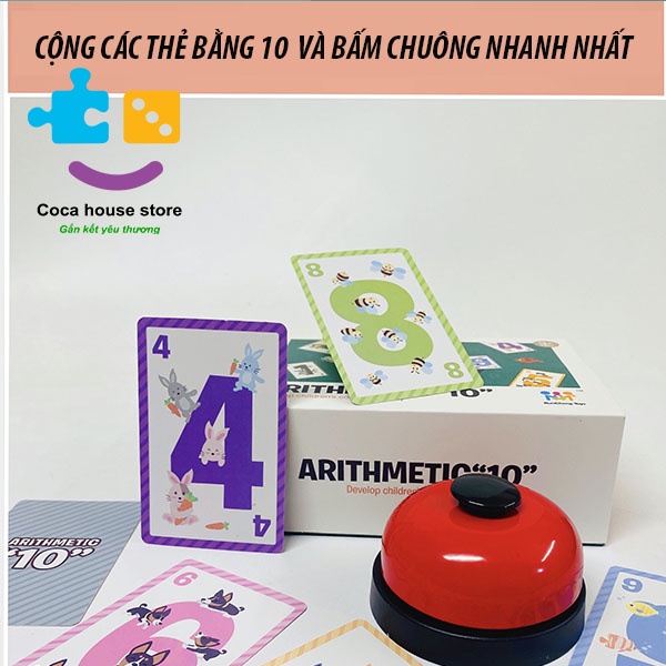 Bộ đồ chơi toán học cộng trừ trong phạm vi 10, đồ chơi giáo dục sớm cho trẻ 3-6 tuổi