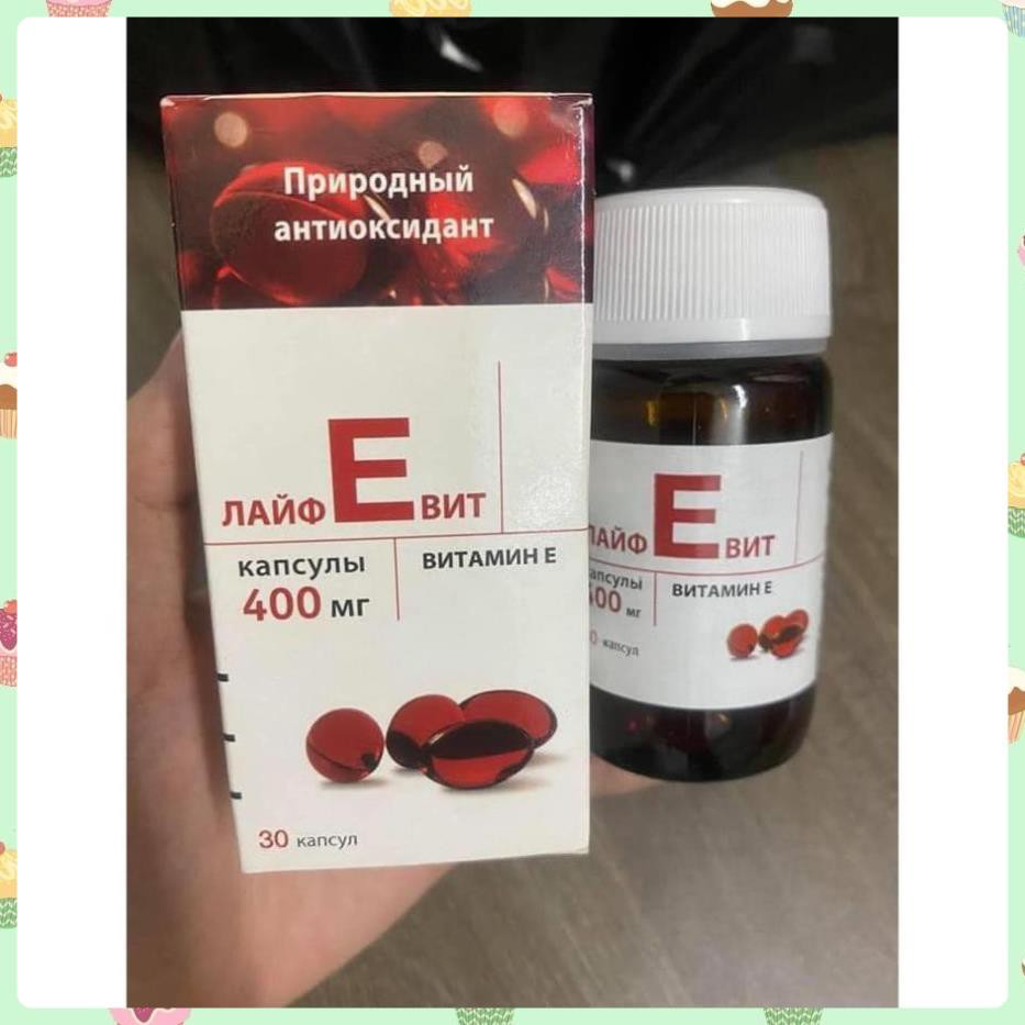 [SÁNG DA-MỜ NÁM] VITAMIN E ĐỎ NGA 400MG SANOFI - CHUẨN AUTH- TỐT GẤP 5 LẦN VITAMIN E THƯỜNG | BigBuy360 - bigbuy360.vn