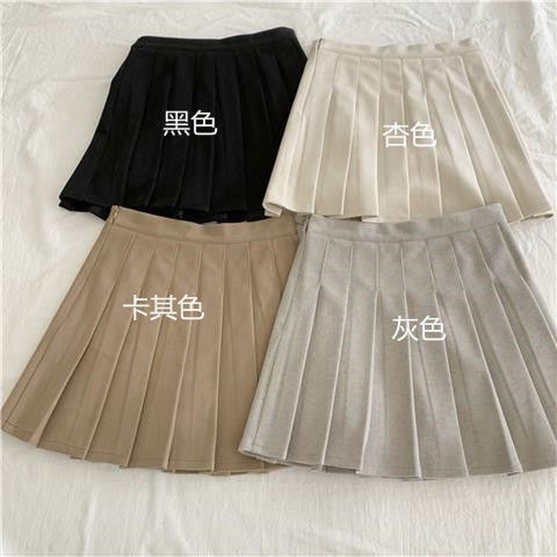 Chân Váy Ngắn Xếp Ly Màu Sắc Thời Trang Xuân Thu Cho Nữ