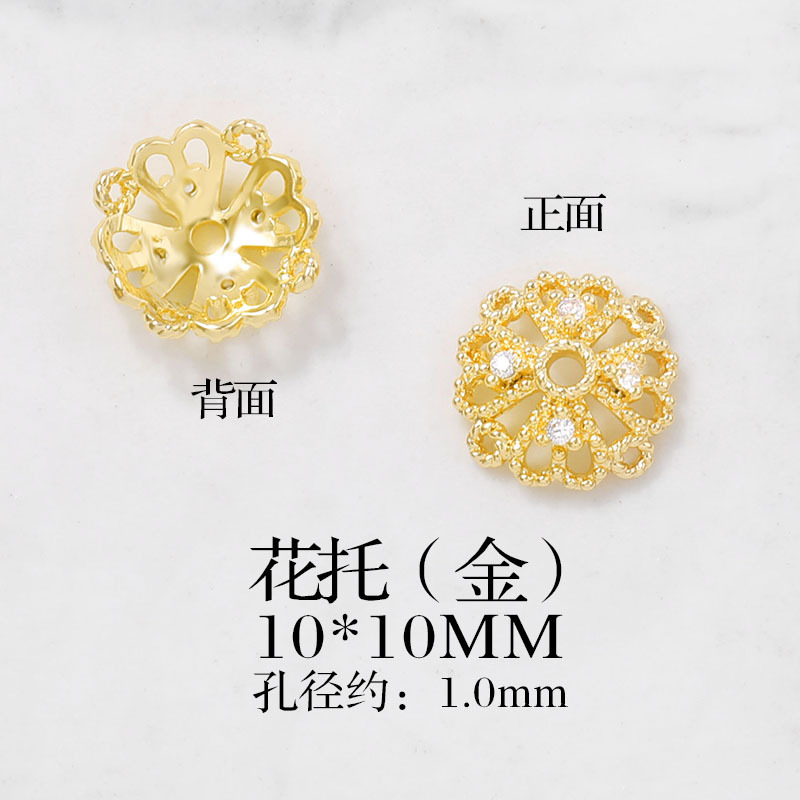 Mũ Kim Loại Đính Đá Zircon Hình Bông Hoa Xinh Xắn