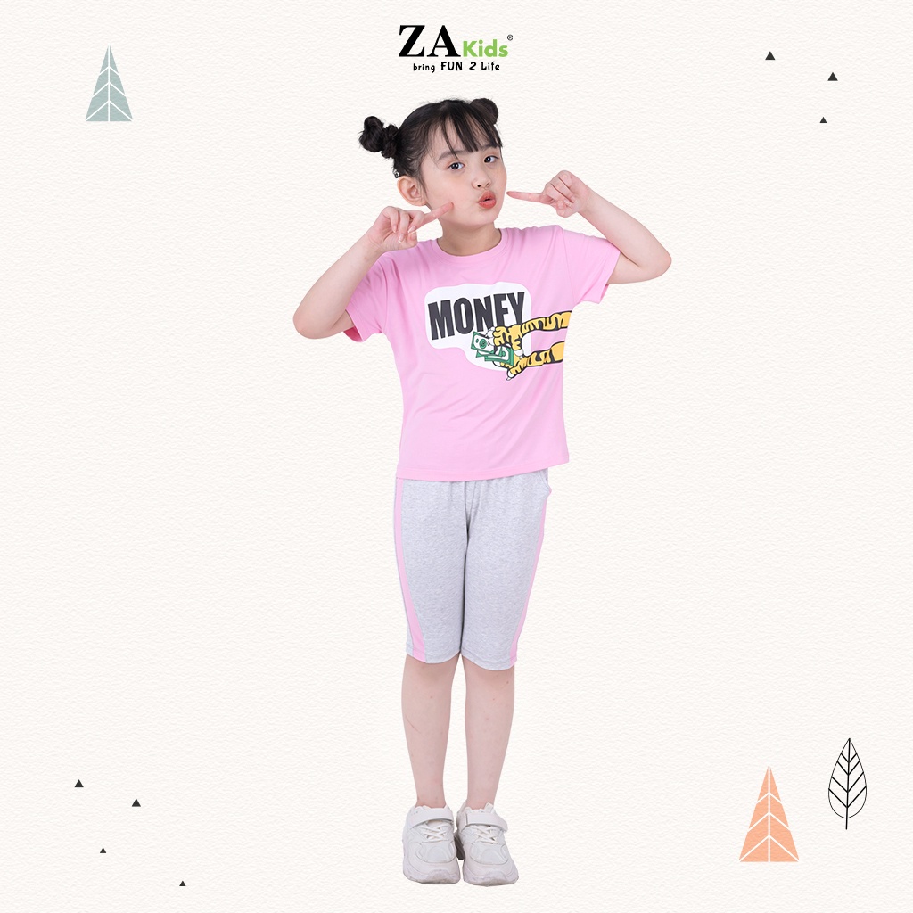 Bộ Quần Áo Thun Tay Ngắn Bé Gái (2-14 Tuổi) ZA Kids ZA22154TN