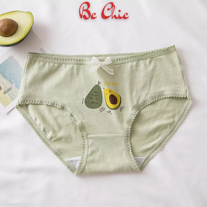 Quần lót nữ gân tăm trái bơ thoáng khí mềm mại lên dáng sexy SET Bơ Matcha Q127 BC_CHIC LINGERIE