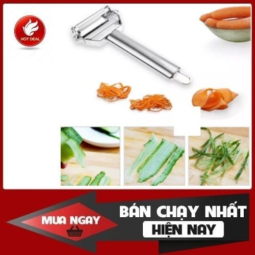 Nạo sợi rau củ cầm tay 3 in 1 inox 304 - Đa dạng, nhiều công dụng như gọt rau củ quả, bào nhỏ cà rốt