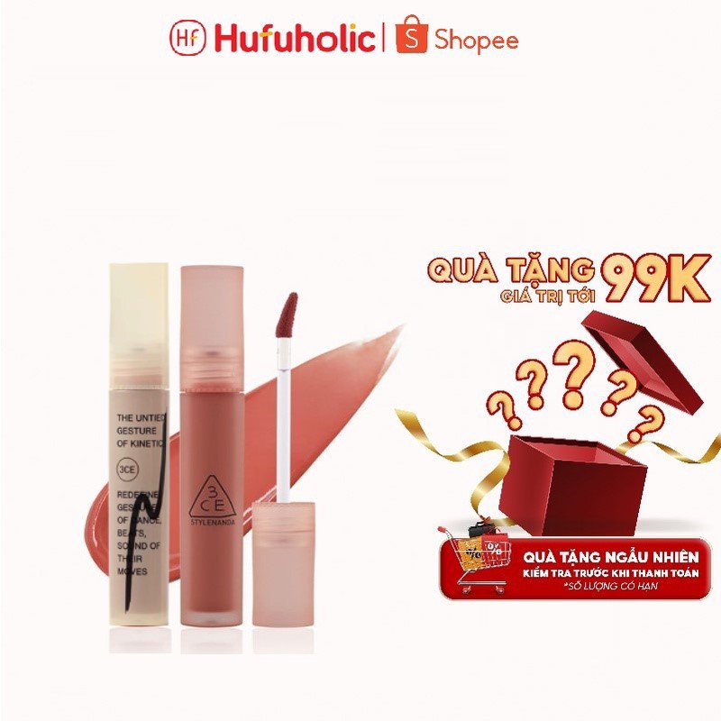 Son kem lì 3CE mềm mịn lâu trôi Blur Water Tint 3CE008