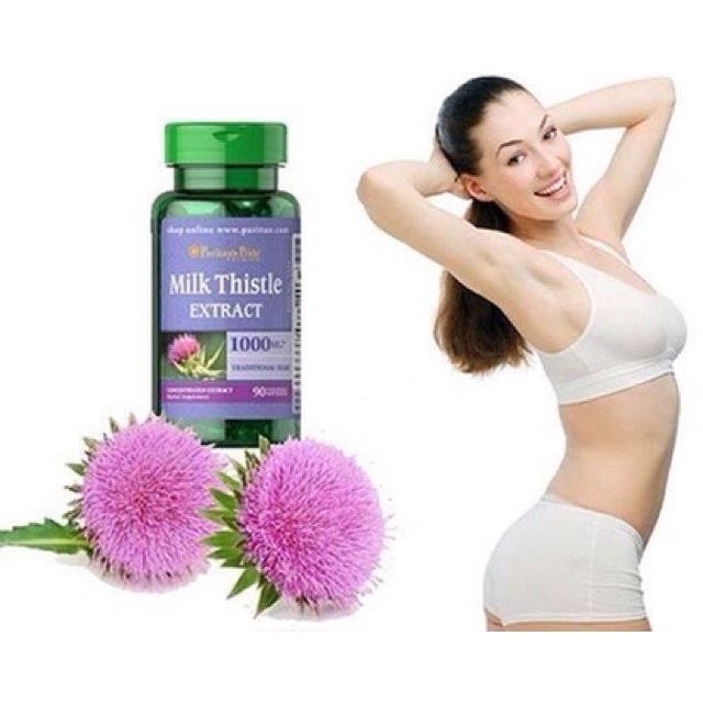 ❤ [Quận 3] [Date 7/2025] Viên Uống Bổ Gan Thải Độc Gan Puritan Pride Milk Thistle Extract 180 viên Mỹ Đủ Bill Chuẩn Xịn