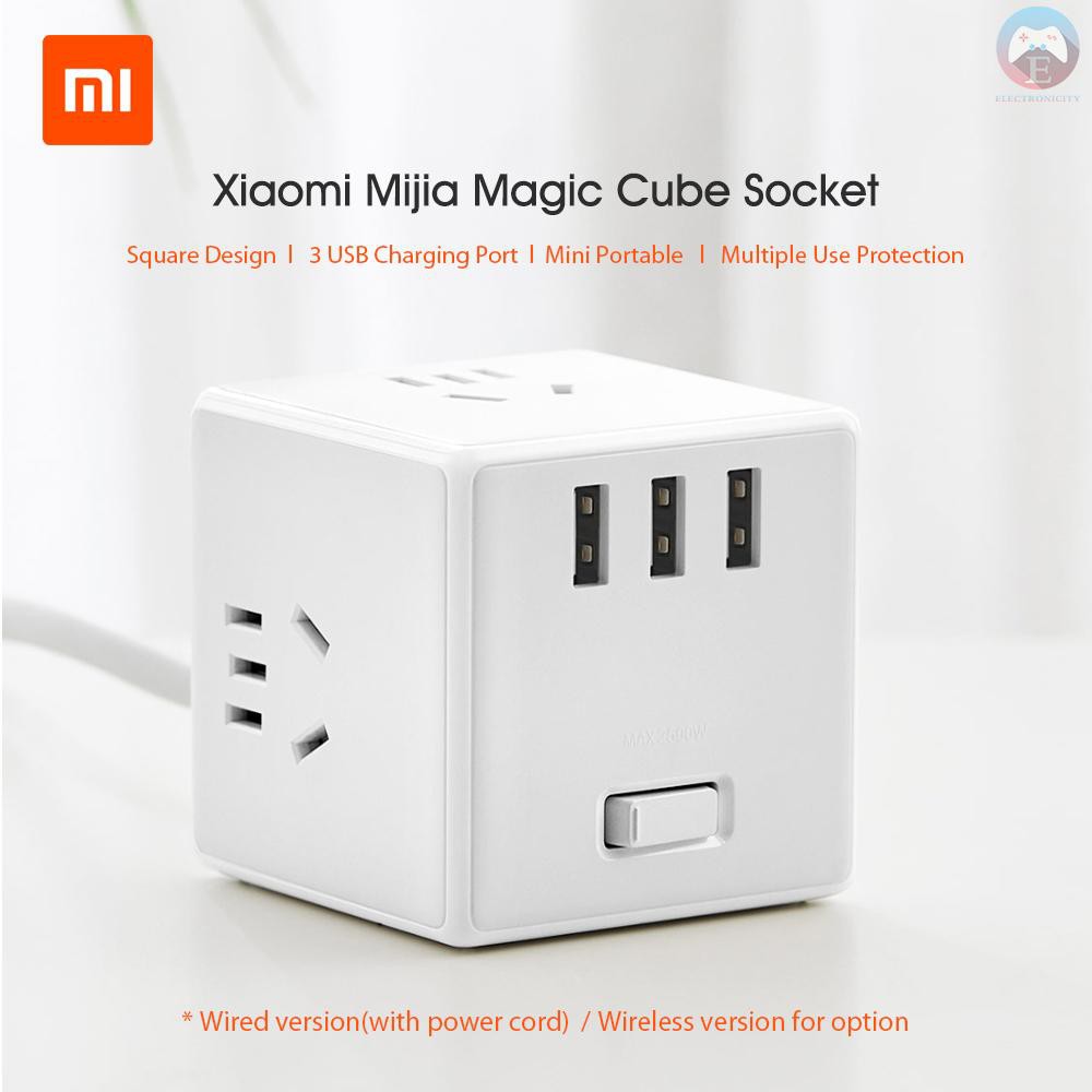 Ổ Cắm Điện Xiaomi Mijia 6 Cổng Usb 100-240v Tiết Kiệm Năng Lượng