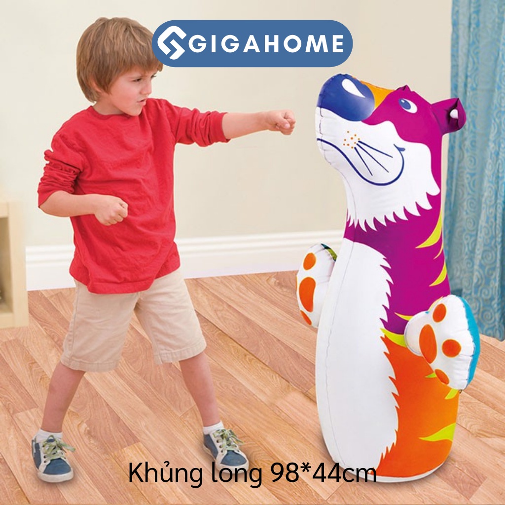 Lật Đật Bơm Hơi Đáy Rỗng GIGAHOME Cho Bé Đấm Bốc, Boxing Vui Chơi 6708