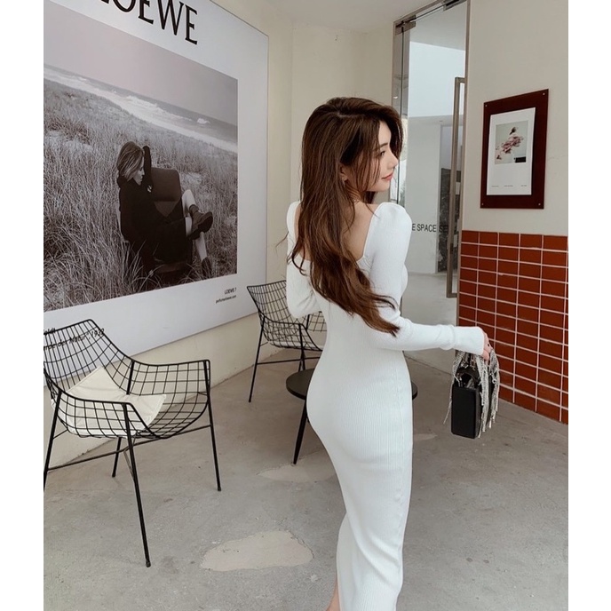 Đầm len tay dài #360