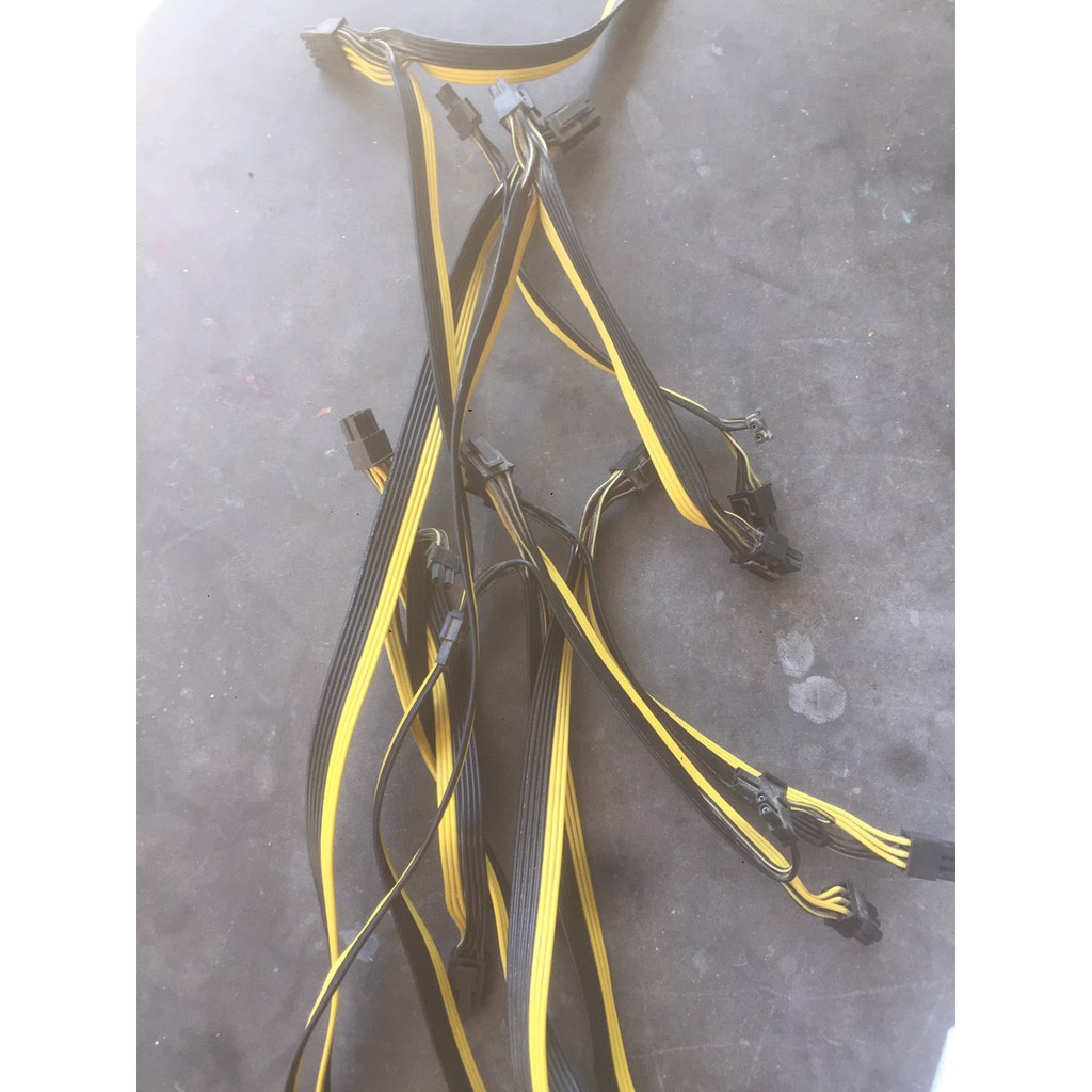 Dây 6pin ra 2 đầu  pin cho nguồn server