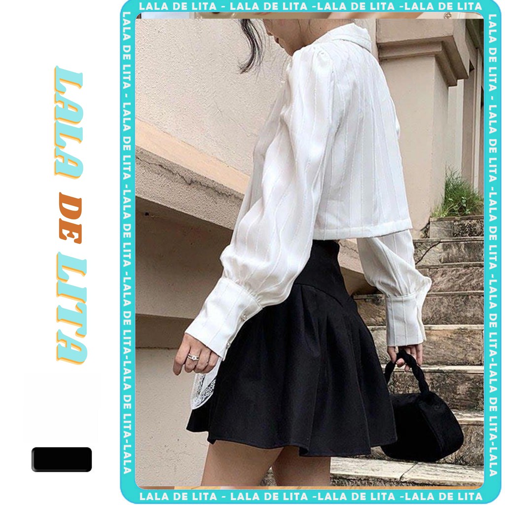 Chân váy lưng cao xếp ly phong cách hàn quốc -LALALITA | BigBuy360 - bigbuy360.vn