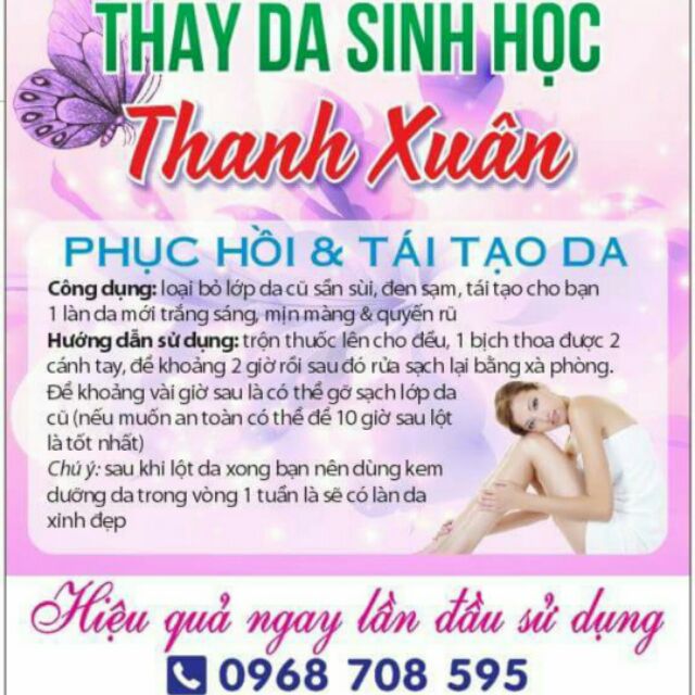 In tem nhãn  tắm trắng da body