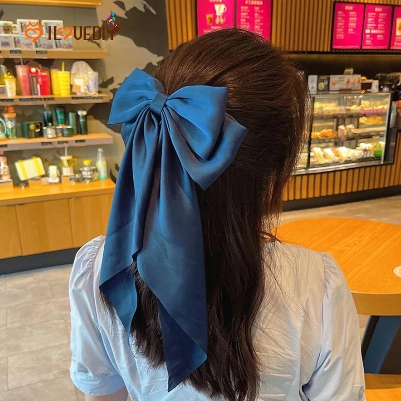 1 Kẹp Tóc Nơ Lớn Kiểu Hàn Quốc Đơn Giản Thanh Lịch Dành Cho Nữ Dự Tiệc Cưới