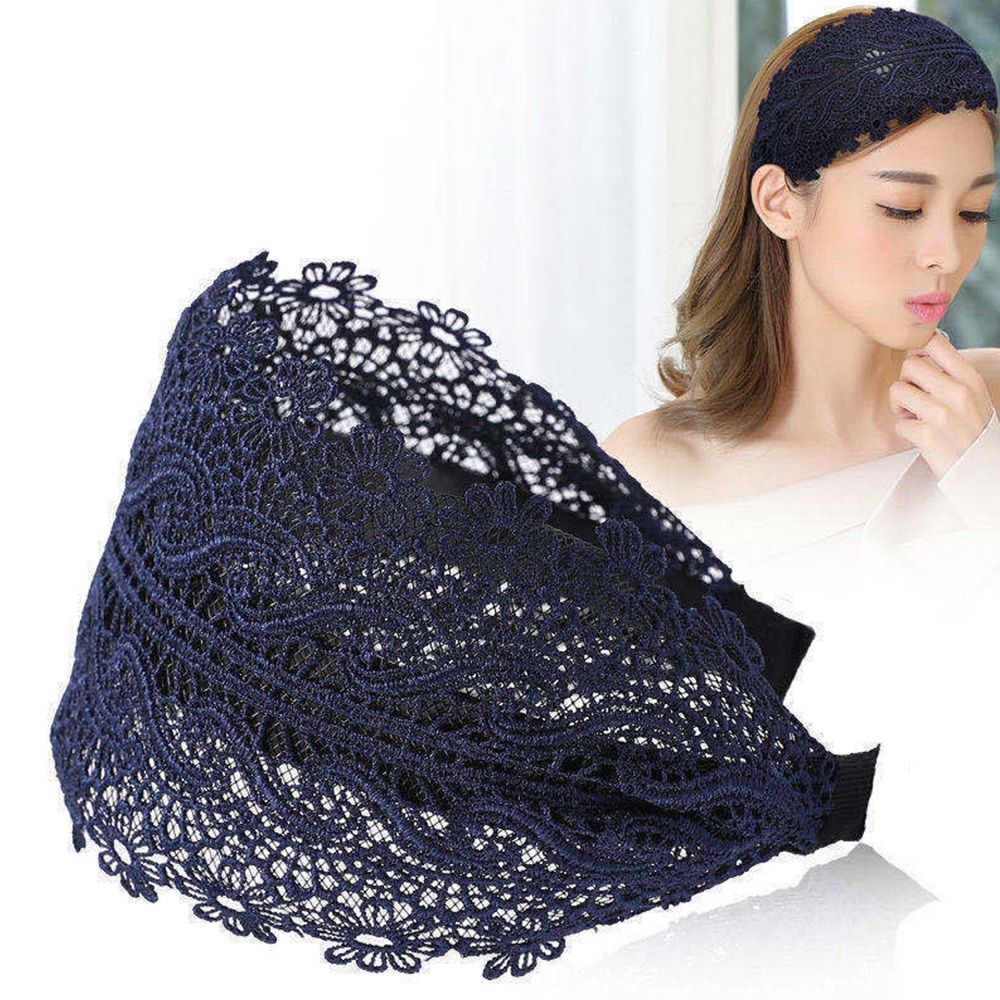 Cài tóc phối vải ren phong cách Hàn Quốc xinh xắn cho nữ