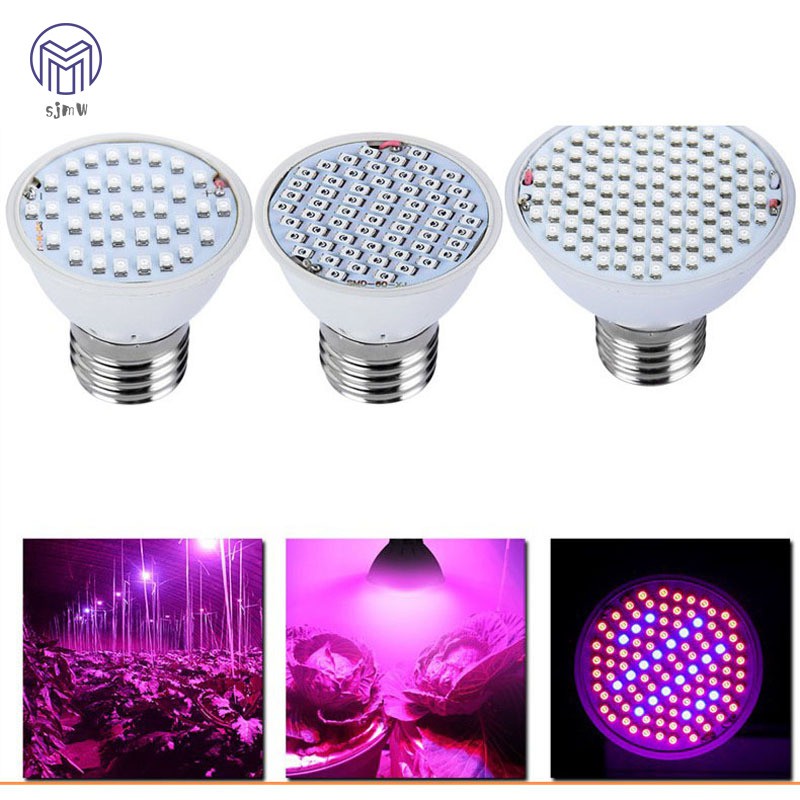 Đèn E27 36 bóng LED chiếu ánh sáng dạ UV IR trồng cây trong nhà tiện dụng