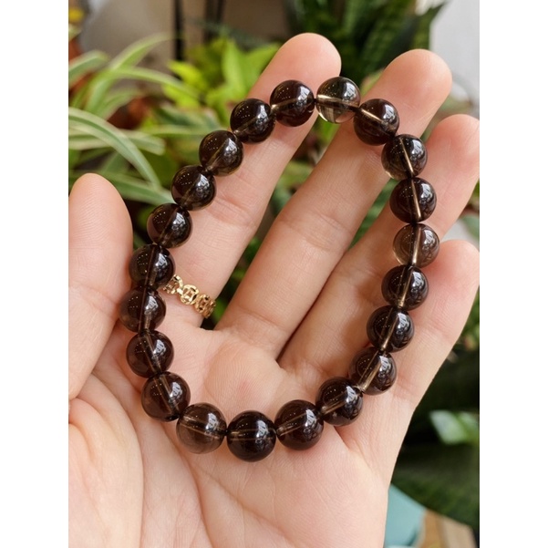 Vòng tay Năng Lượng đá Thạch anh khói - Smoky Quartz