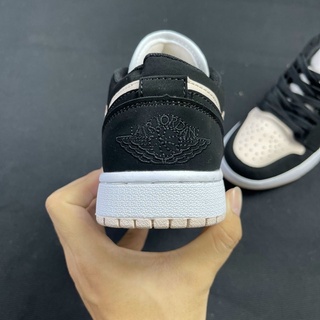 [sneaker4m] giày JD 1 hồng đen thấp cổ nữ
