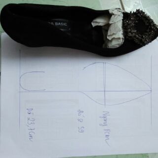 Giày zara công sở mặt đá sz 35
